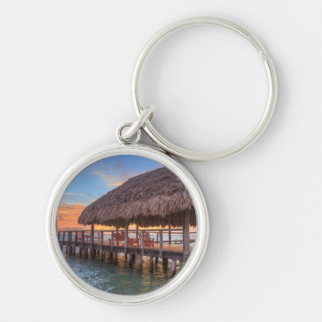 Dockside Sunrise Key Ring (Front)
