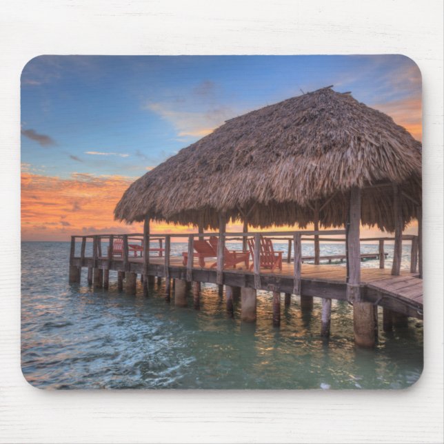 Dockside Sunrise Mouse Pad (Front)
