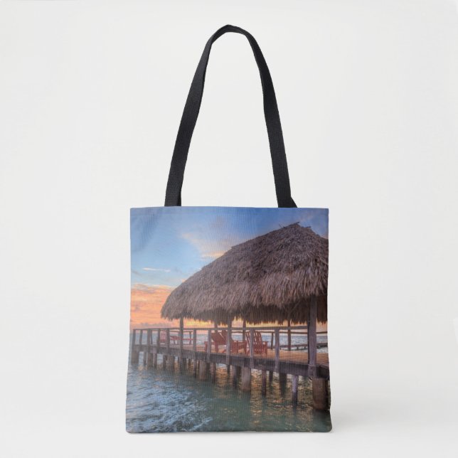 Dockside Sunrise Tote Bag (Front)