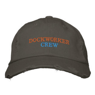 Dockworker Crew Distressed Embroidered Hat