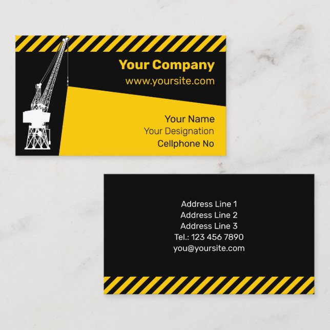Dockyard Crane Business Card (Front/Back)