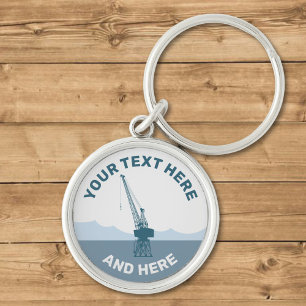 Dockyard Crane Key Ring