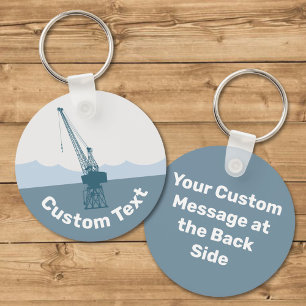 Dockyard Crane Keychain