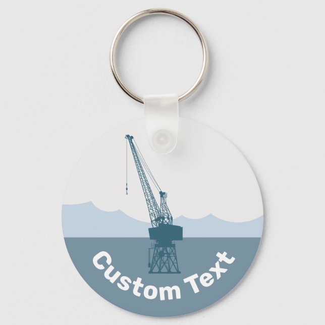 Dockyard Crane Keychain (Front)
