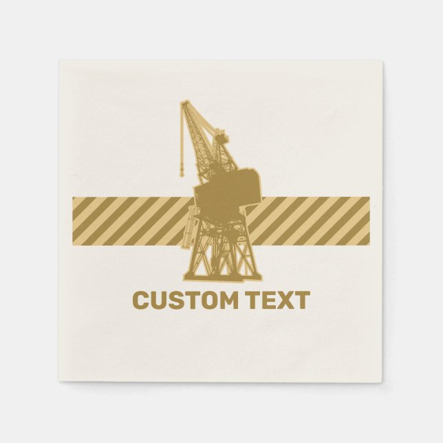 Dockyard Crane Napkin (Front)