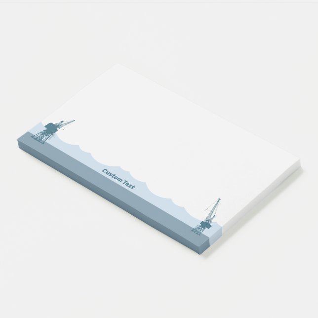 Dockyard Cranes Post-it Notes (Angled)