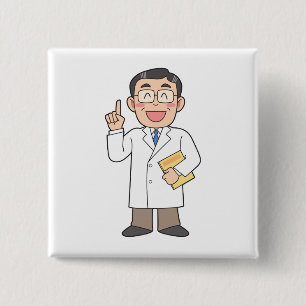 Doctor 15 Cm Square Badge