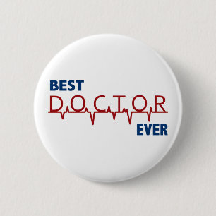 Doctor 6 Cm Round Badge