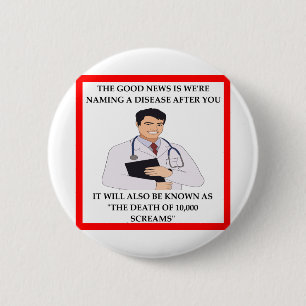 DOCTOR 6 CM ROUND BADGE