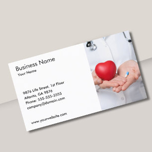 Doctor and Heart Business Card Template
