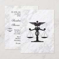 Doctor and Lawyer Wedding Invitation