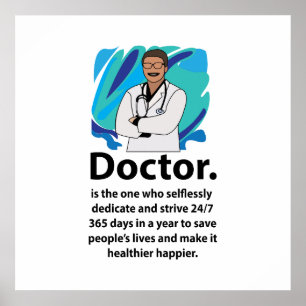 Doctor Appreciation Quote Poster