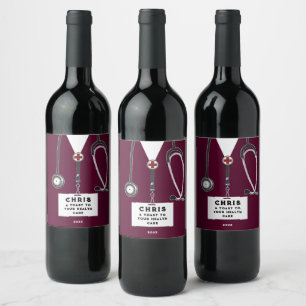 Doctor Appreciation Wine Label