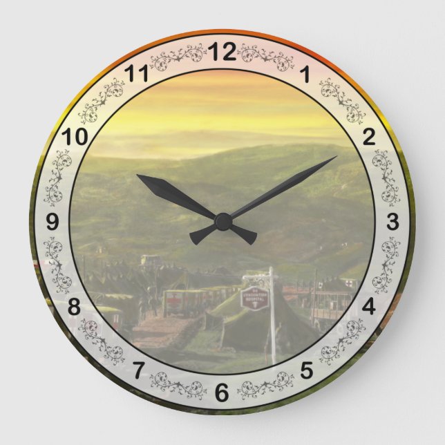 Doctor - At the end of a day Large Clock (Front)