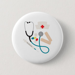 Doctor Bag 6 Cm Round Badge