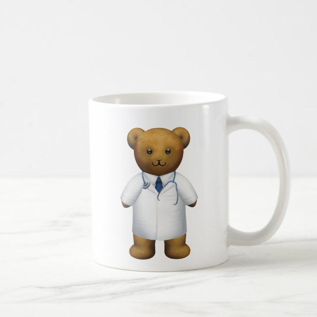 Doctor Bear - Teddy Bear Coffee Mug (Right)