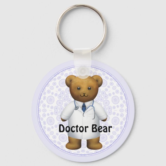 Doctor Bear - Teddy Bear Key Ring (Front)