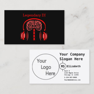 Doctor Brain Tissue Listening to Music Business Card