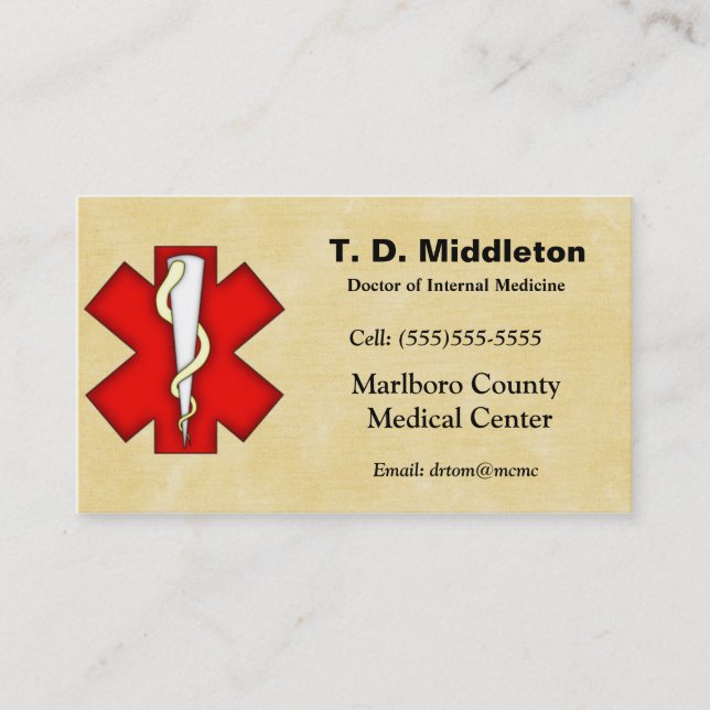 Doctor Business and Appointment Card (Front)