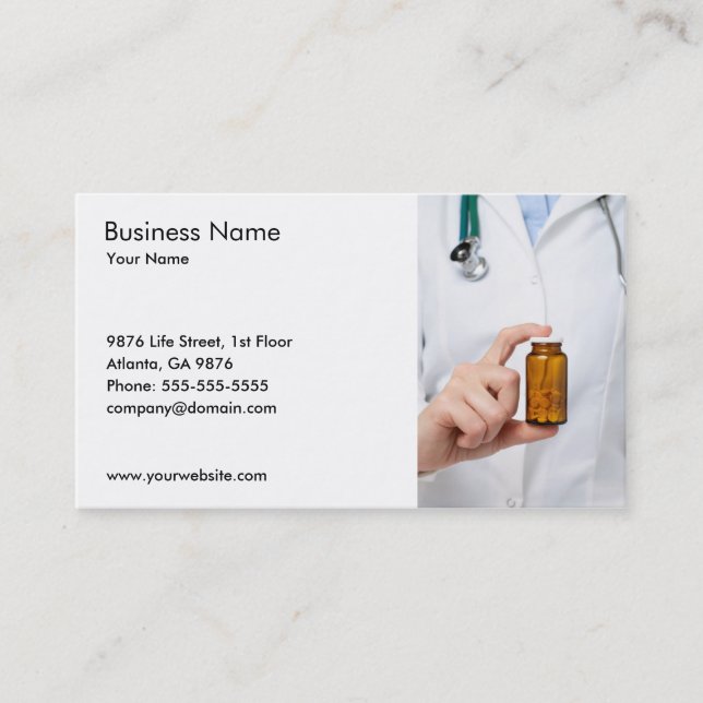 Doctor Business Card Template (Front)