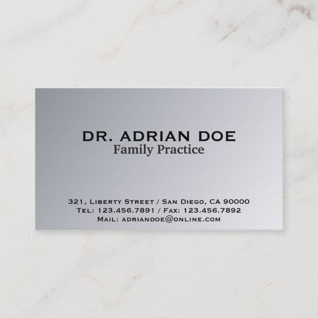 Doctor - Business Cards (Front)