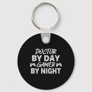 Doctor By Day Gamer By Night Cute Video Game Lover Key Ring
