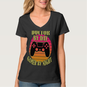 Doctor By Day Gamer By Night  Video Game Controlle T-Shirt