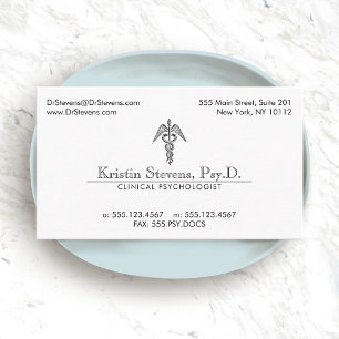 Doctor Caduceus Medical Professional  Business Card