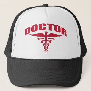 Doctor Caduceus Red Trucker Hat