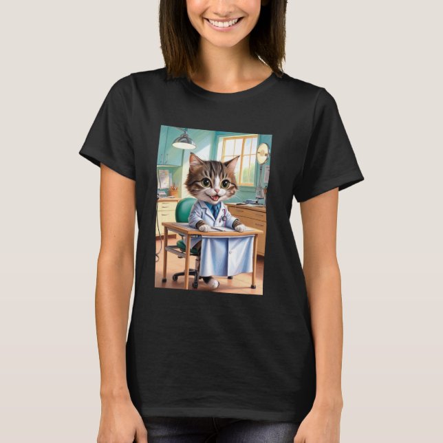 Doctor Cat T-Shirt (Front)