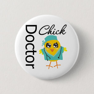 Doctor Chick 6 Cm Round Badge