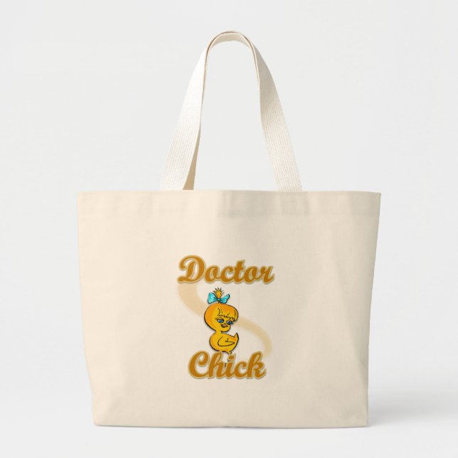 Doctor Chick Large Tote Bag (Front)