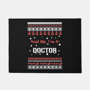 Doctor Christmas Shirt Doormat