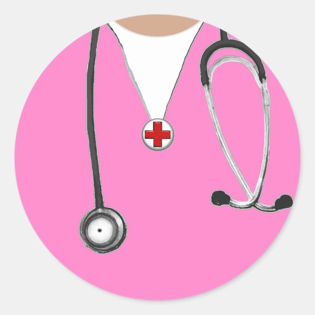 Doctor Classic Round Sticker (Front)