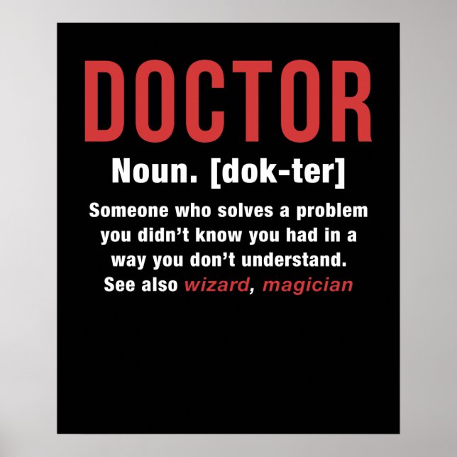 Doctor Definition Poster (Front)
