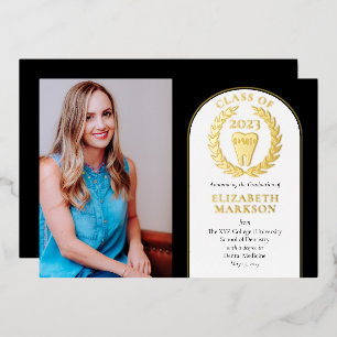 Doctor Dental Medicine Photo Graduation Gold