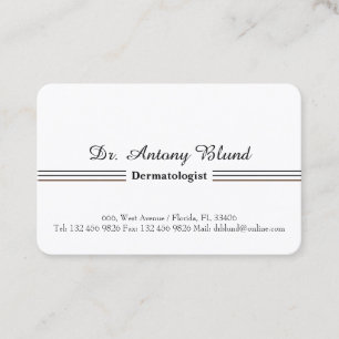 Doctor Dermatologist Business Card