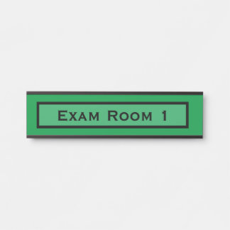 Doctor Doctor's Office Dentist Exam Room Door Sign