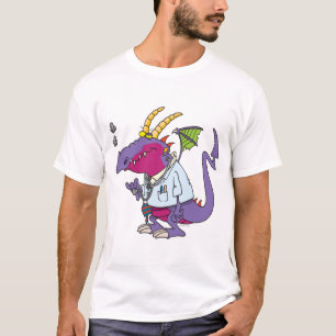 doctor dragon funny cartoon character T-Shirt