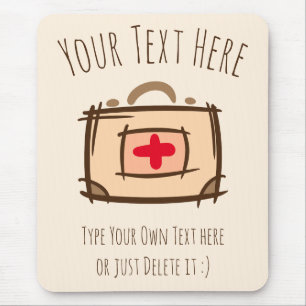 Doctor, emergency, nurse, paramedic gift Template Mouse Pad