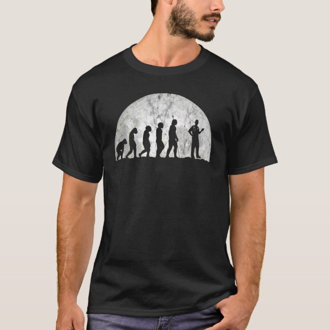 Doctor Evolution And Evo  Evolution Of Man Medical T-Shirt (Front)