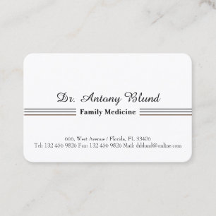 Doctor Family Medicine Business Card