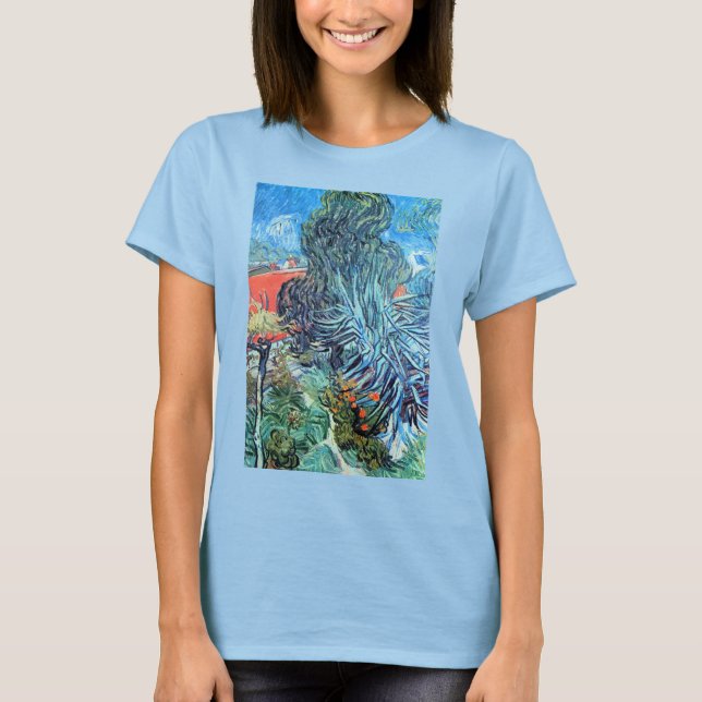 Doctor Gachet's Garden, Auvers by Vincent van Gogh T-Shirt (Front)