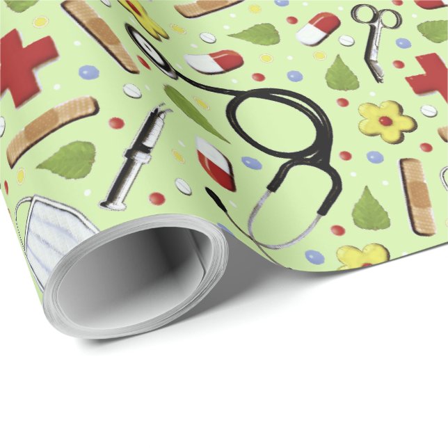 Doctor Gift Wrapping Paper (Roll Corner)