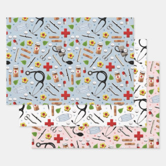 Doctor Gift Wrapping Paper Sheet