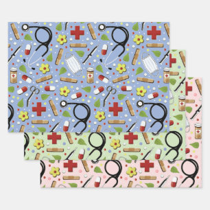 Doctor Gift Wrapping Paper Sheet