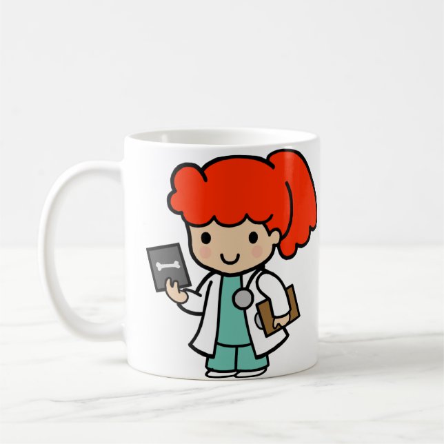 Doctor Girl with Xray Coffee Mug (Left)