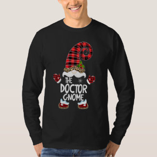 Doctor Gnome Buffalo Plaid Matching Family Christm T-Shirt