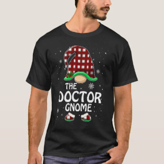 Doctor Gnome Buffalo Plaid Matching Family Group C T-Shirt