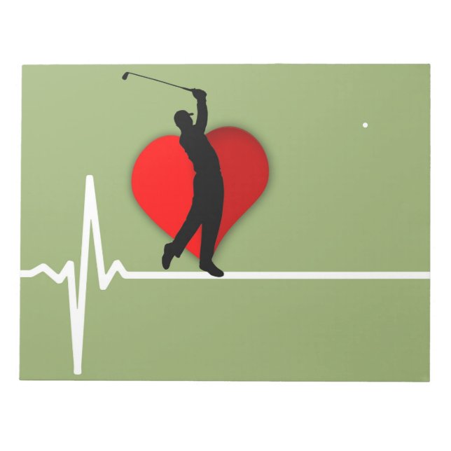 Doctor golfing ekg notepad (Front)